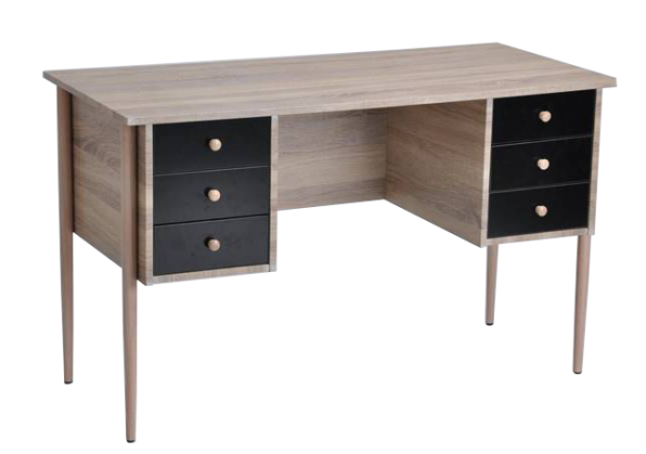 Bureau Noir Informatique : Bureau informatique boss chêne noir