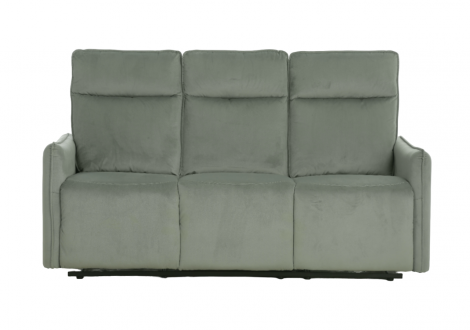 Ensemble Salon recliner 3 pièces SYDNEY gris Clair (1 canapé 3 places/2 relax + 2 fauteuils 1 place relax)
