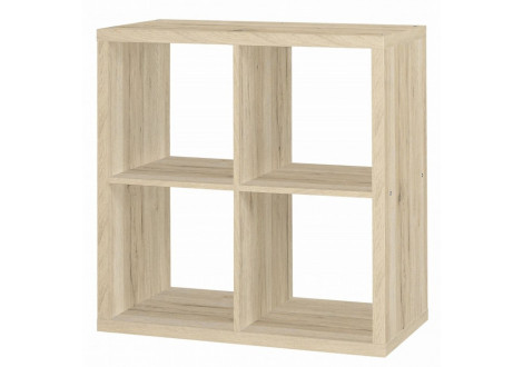 Bibliothèque SAN REMO 2X2 cases - chêne clair