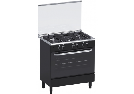 Cuisinière 5 feux gaz MAGIC POINT GN85 noir