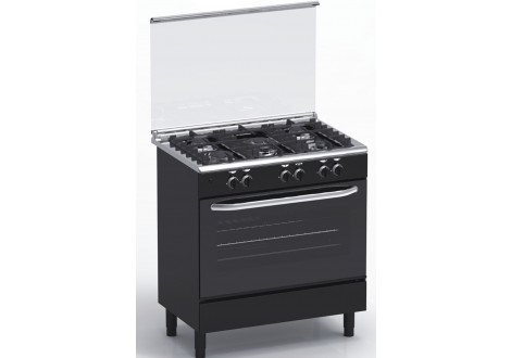 Cuisinière 5 feux gaz MAGIC POINT GN85 noir