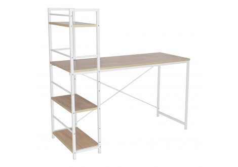 Bureau informatique STUDIO hêtre/blanc