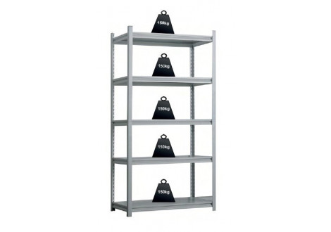 Etagère RG-L18 GRIS H183 L91.4 P45.7 CM