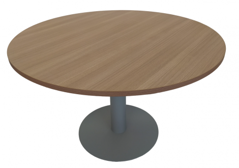 Table de réunion ronde TEXAS D120 H73 cm Piétement Métal.