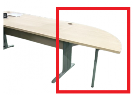 Angle 90° INDIANA Métal L80 P80 H75 cm chêne blanc