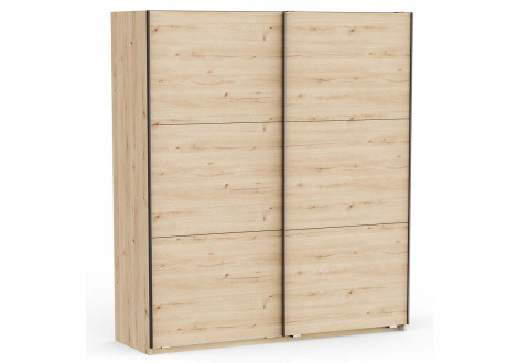 Armoire  ALHAMBRA 2 portes coulissantes chêne clair