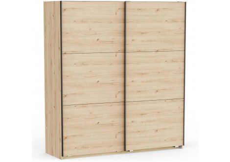 Armoire  ALHAMBRA 2 portes coulissantes chêne clair