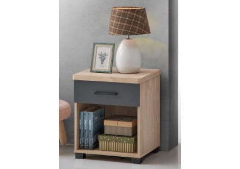 Chevet ANEMONE 1 TIROIR chêne clair