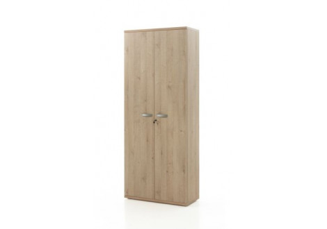 Armoire ARGO L90 H222 P42 cm haute 2 portes Chêne naturel