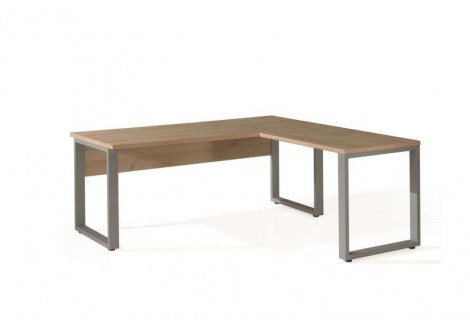Bureau + Retour ARGO L180*180 H73 P80/66 cm Chêne naturel