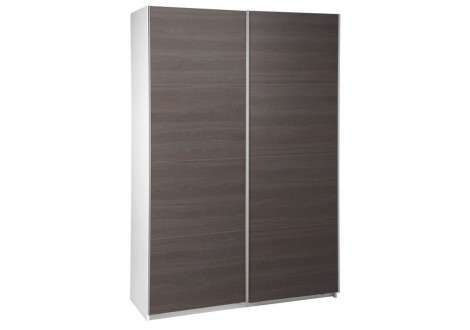 Armoire 2 portes coulissantes 150 DELIA chêne  gris