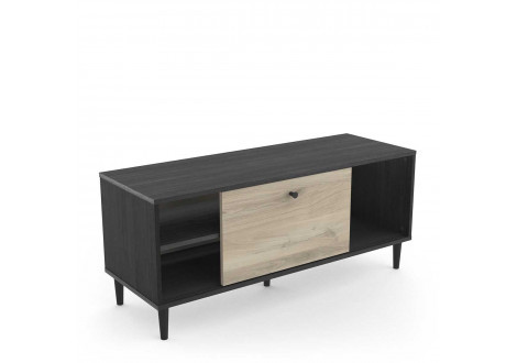 Meuble TV ARTY chêne kronberg et noir