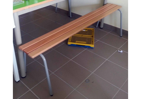 Banc BOSTON L160 cm sans dossier - maternelle