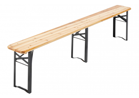 Lot de 2 Banc en bois pliable L220 cm