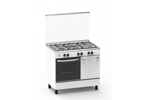 Cuisinière butanette 5 feux gaz MAGIC POINT blanc (GN95)
