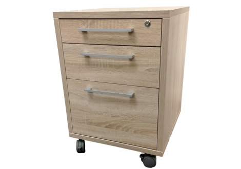 Caisson PRIMA 3 Tiroirs Chêne