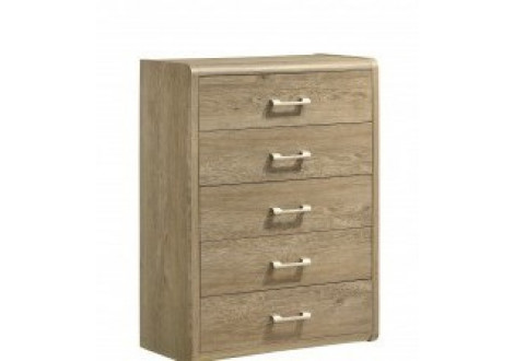 Commode KARL 5 tiroirs Chêne 