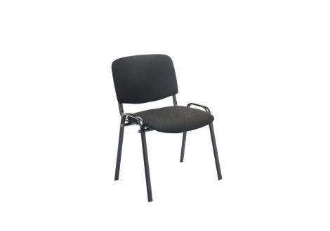 Chaise visiteur tissu noir
