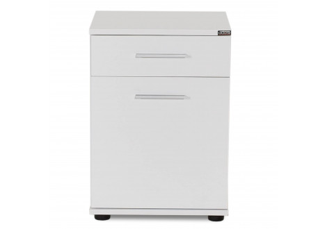 Chevet 1 porte/1 tiroir STYLE blanc