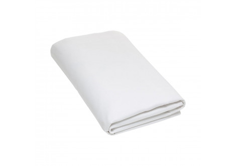 Drap plat 260x300 COTON 57 FILS blanc