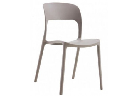 Chaise  EMILIE - Polypropylène Beige