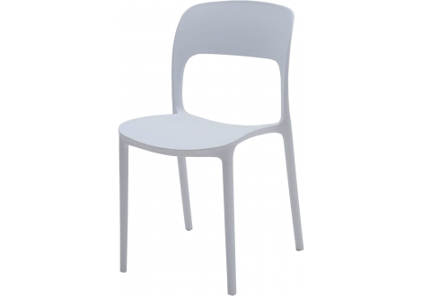 Chaise  EMILIE - Polypropylène gris