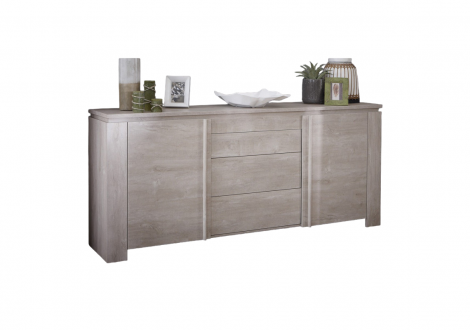 Buffet bas 2 portes/3 tiroir SEGUR chêne 