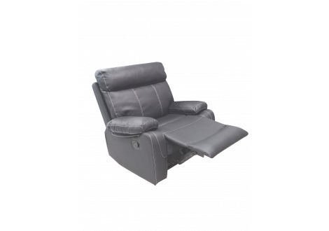 Fauteuil Recliner MAX tissu gris anthracite 