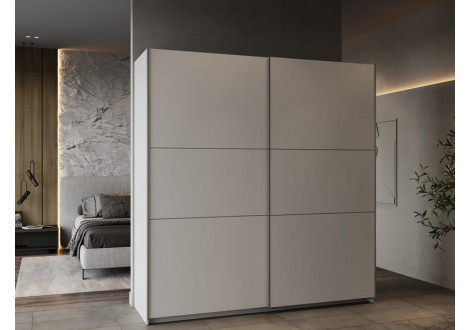 Armoire GHOST 2 portes coulissantes blanc