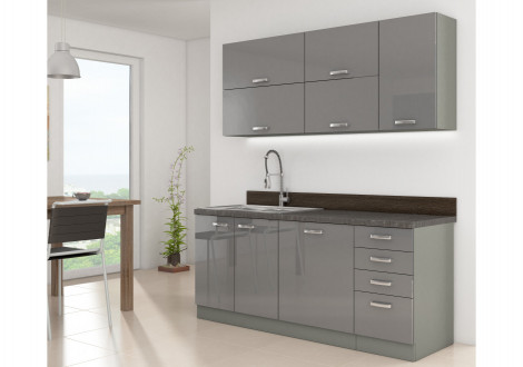 MUR Complet cuisine GREY 
