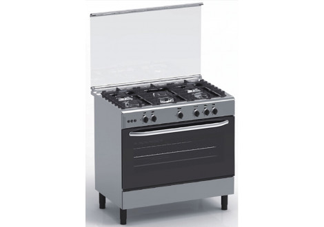 Cuisinière 5 feux gaz MAGIC POINT inox (GX95)