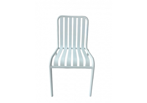 Chaise blanca extérieur blanc
