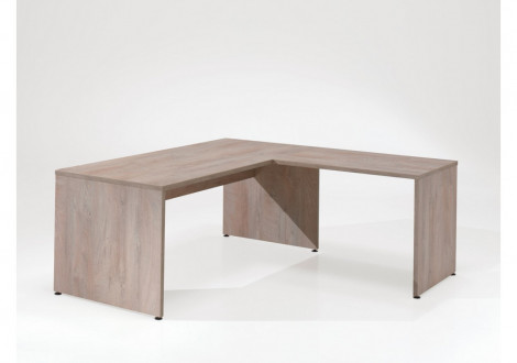 Bureau L180 + retour JANEIRO H73 P180 Chêne Printemps