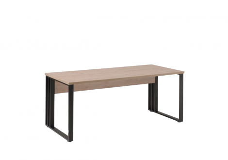Bureau JANEIRO L180 H73 P80 Chêne Printemps / Métal Noir