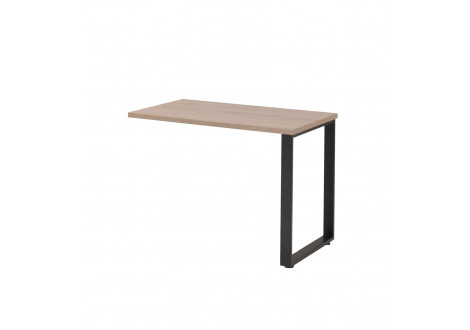 Retour JANEIRO L100 H73 P65 cm Chêne Humus / Métal Noir