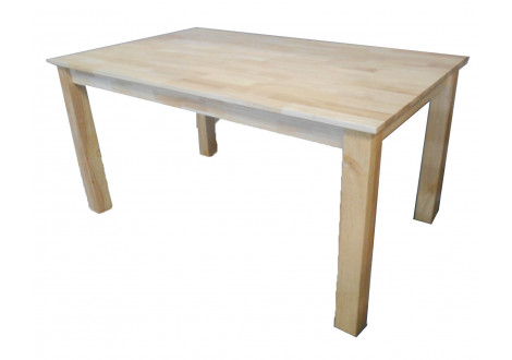 Table de salle à manger LIMA en bois massif vernis naturel