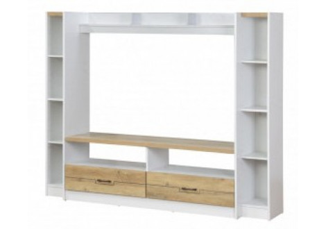 Living July chêne doré et blanc