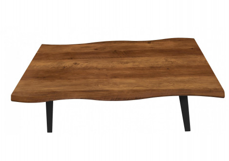 Table rectangulaire LOUISE 160x90 cm noyer et noir