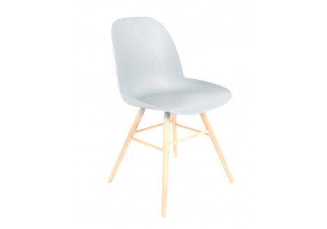 Chaise  MALMO pieds en bois Blanc