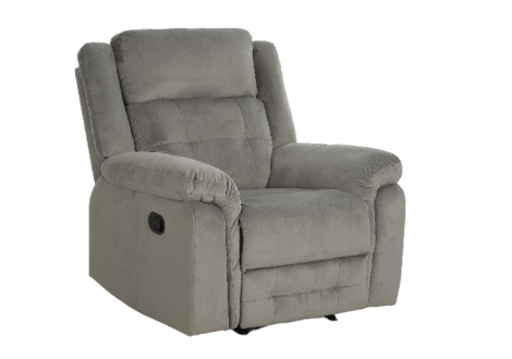 Fauteuil relax 1 place MELBOURNE PU Gris clair