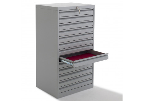 Classeur 10 Tiroirs L30 H65 P40 cm MCD