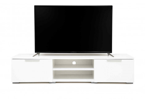 Meuble TV  MATCH blanc 2 portes