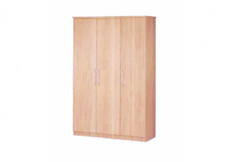 Armoire 3 portes MISA chêne clair
