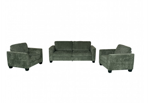 Salon 3 pièces MONTGOMERY vert
