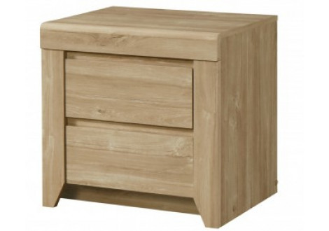 Chevet NAPOLI 2 Tiroirs chêne ivoire