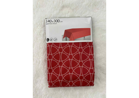 Nappe COTON 140 X 300 ROUGE