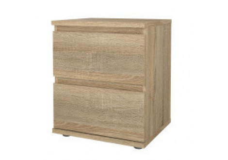 Chevet Nova 2 tiroirs chêne