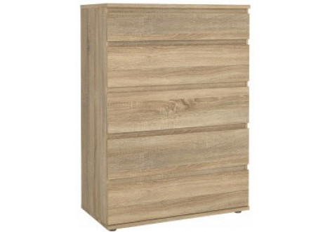 Commode NOVA chêne 5 tiroirs