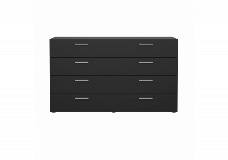 Commode 8 tiroirs PEPE noir