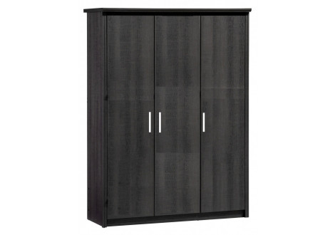 Armoire 3 portes ARTHUR chêne gris